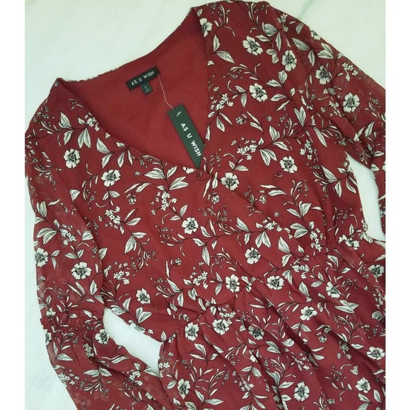 As U Wish Dresses & Skirts - Floral Maxi Dress